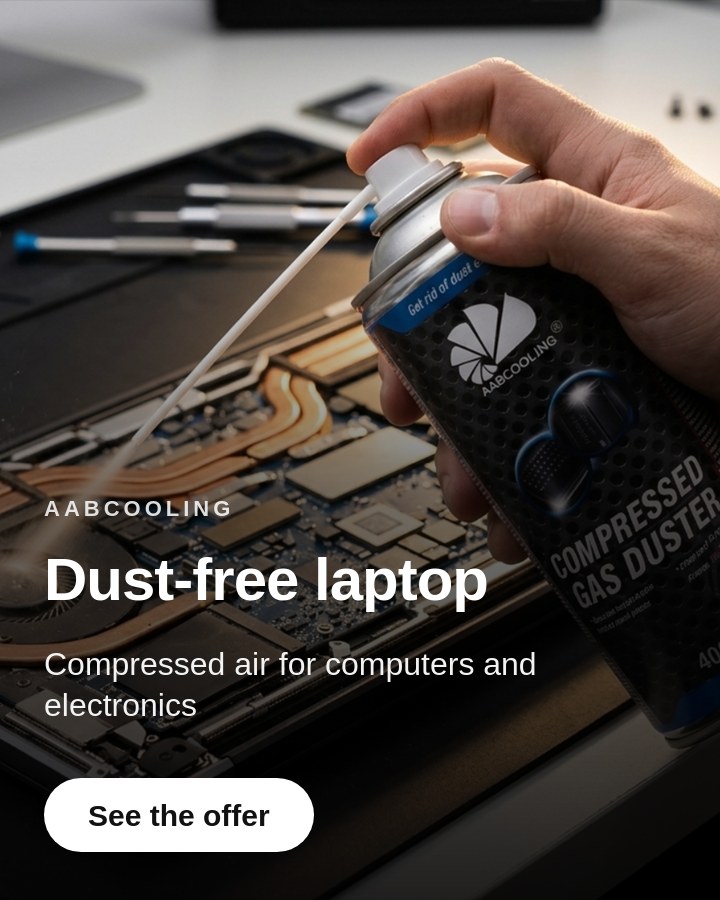 Dust-free laptop