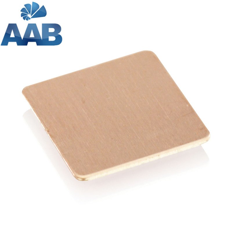 2x Dissipateur thermique pad Cuivre 15x15x0,8 mm 2x Pad Copper Heat Sink