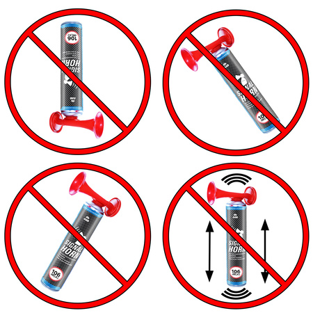12x AABCOOLING Signal Horn 75g – Druckluftfanfare