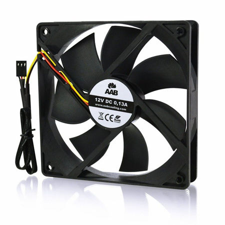AAB Cooling Black Silent Fan 12 1600 rpm