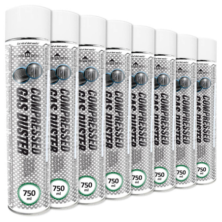 8x AABCOOLING Home&Office Compressed Gas Duster 750ml – suslėgtas oras