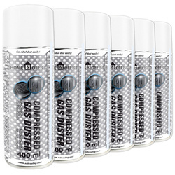 6x AABCOOLING Home&Office Compressed Gas Duster 400ml – bombe à air sec