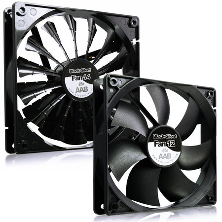 140 mm-es ventilátor AABCOOLING Black Silent Fan 14