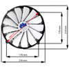 Ventilateur silencieux 218 mm AABCOOLING Super Silent Fan 25