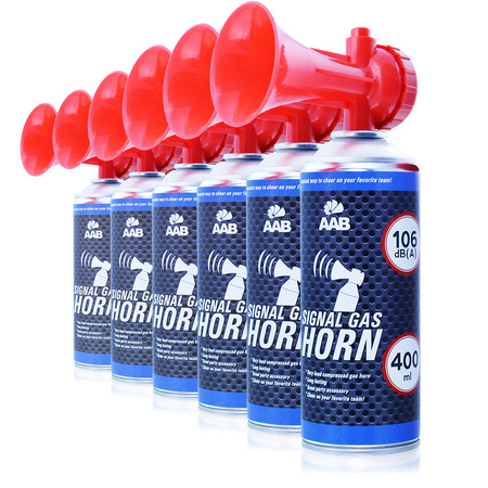 6 x AAB Signal GAS Horn 400ml