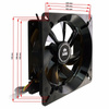 Ventilatora adapteris AABCOOLING 120 uz 140 mm