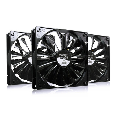 3x Ventilador 140 mm AABCOOLING Black Silent Fan 14