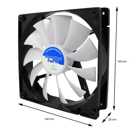 3x PC-blæser 140 mm AABCOOLING Super Silent Fan 14