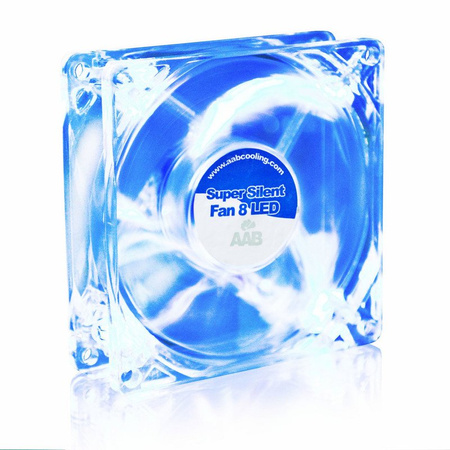 3x Ventilátor 80 mm AABCOOLING Super Silent Fan 8 BLUE LED