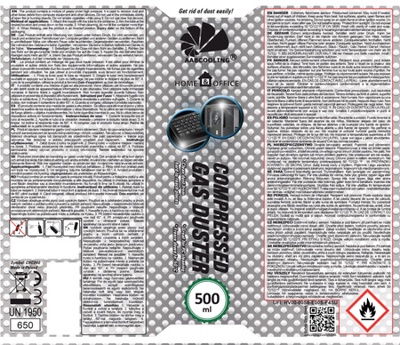 24x AABCOOLING Home&Office Compressed Gas Duster 500 ml – сгъстен въздух