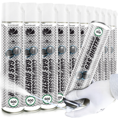 10x AABCOOLING Home&Office Compressed Gas Duster 600 ml – suslėgtas oras