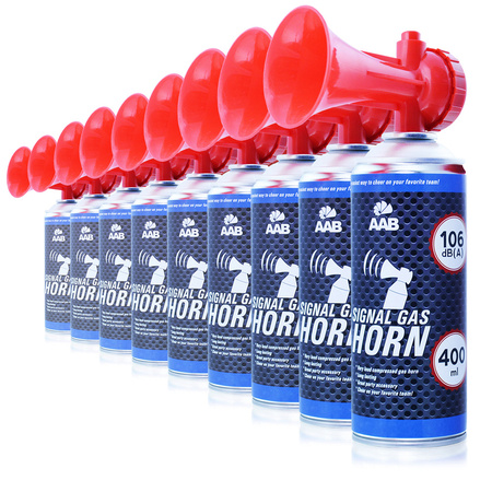 9 x AAB Signal GAS Horn 400ml