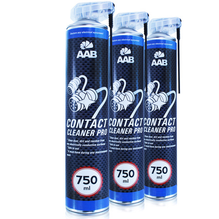 3x AABCOOLING Contact Cleaner PRO 750 ml – kontaktų valiklis