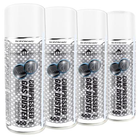 4x AABCOOLING Home&Office Compressed Gas Duster 400ml – sűrített levegő