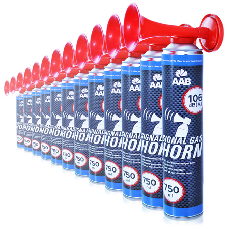 12x AAB Signal GAS Horn 750 ml – trąbka gazowa
