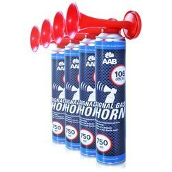 4x AAB Signal GAS Horn 750 ml – газова сирена