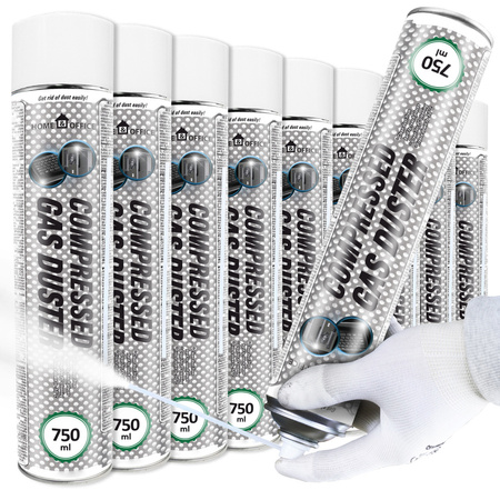9x AABCOOLING Home&Office Compressed Gas Duster 750ml – sűrített levegő spray