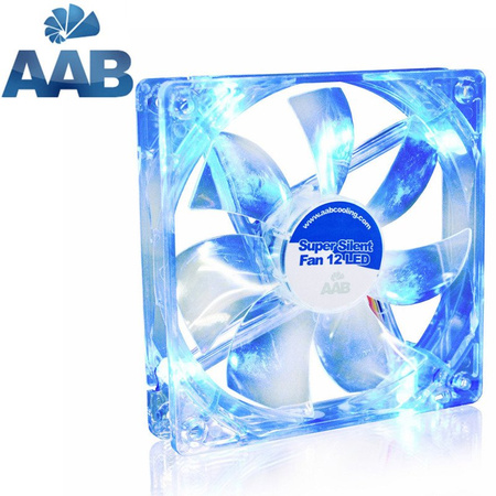 AABCOOLING Super Silent Fan 12 BLUE LED x 3 sztuki