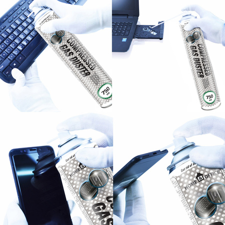 11x Home&Office Compressed Gas Duster 750ml – aire comprimido