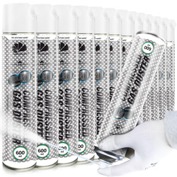 12 x AABCOOLING Home&Office Compressed Gas Duster 600 ml