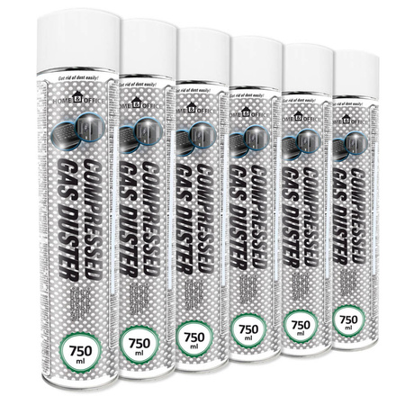 6x AABCOOLING Home&Office Compressed Gas Duster 750ml