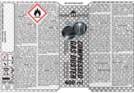 12x AABCOOLING Home&Office Compressed Gas Duster 400ml
