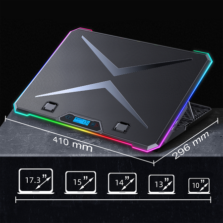 Klēpjdatora dzesēšanas paliktnis AABCOOLING Quantum RGB
