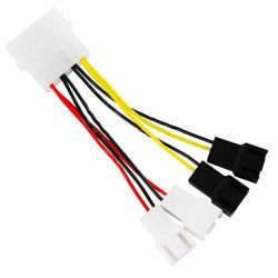 AABCOOLING AAB C12 – разклонител Molex за 4 вентилатора 3-pin