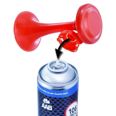 4x AAB Signal GAS Horn 750 ml – Drucklufthupe