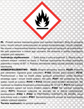 12x AABCOOLING Home&Office Compressed Gas Duster 500 ml – сгъстен въздух