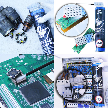 3x AABCOOLING Contact Cleaner PRO 750 ml – kontaktipuhastaja sprei
