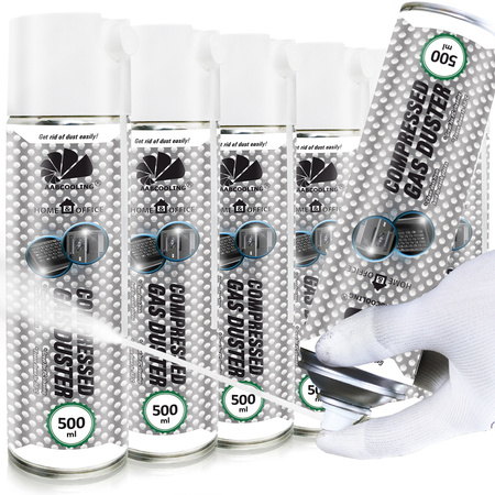 6x AABCOOLING Home&Office Compressed Gas Duster 500 ml – sűrített levegő