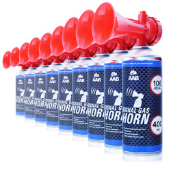 9 x AAB Signal GAS Horn 400ml
