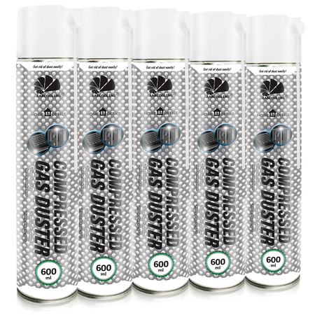 5x Compressed Air Duster AABCOOLING Home&Office 600 ml
