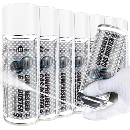 7x AABCOOLING Home&Office Compressed Gas Duster 400ml – sűrített levegő