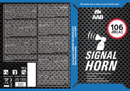 Goarnă cu gaz AABCOOLING Signal Horn 40g