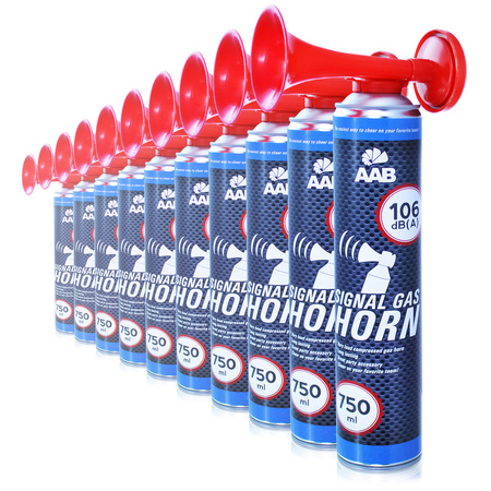 10 x AAB Signal GAS Horn 750 ml