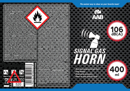 2 x AAB Signal GAS Horn 400ml