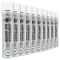 10x Stlačený vzduch AABCOOLING Home&Office 750 ml