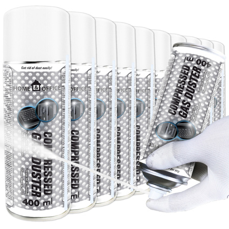 10x AABCOOLING Home&Office Compressed Gas Duster 400ml – sűrített levegő