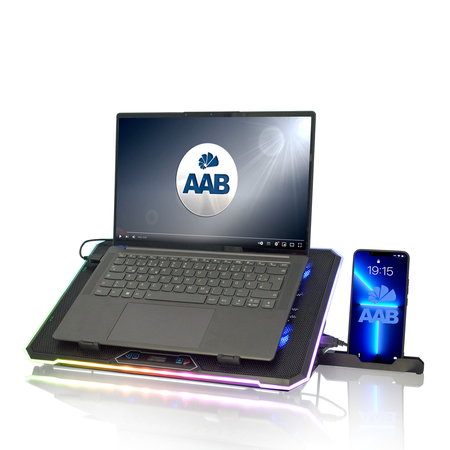 Охлаждаща подложка за лаптоп AABCOOLING Quantum RGB