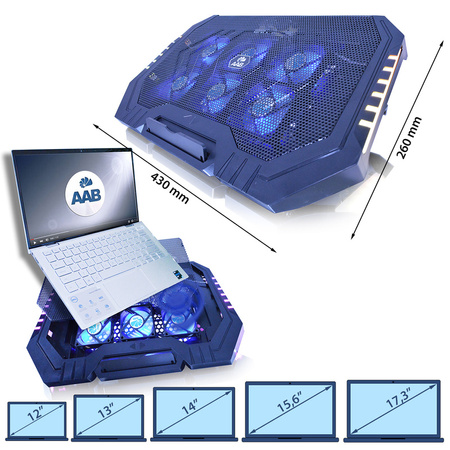 Base raffreddamento notebook AABCOOLING Scutum RGB