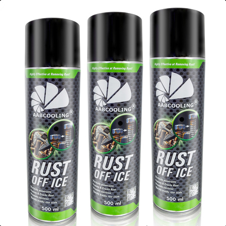 3x Odrdzewiacz zamrażający AABCOOLING Rust off ICE 500 ml