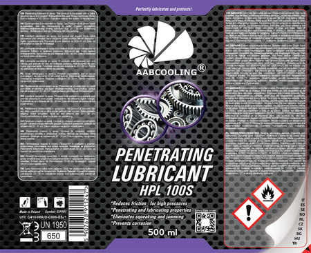 Lubricante penetrante AABCOOLING HPL 100S 500 ml