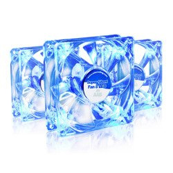 3x AABCOOLING Super Silent Fan 8 BLUE LED