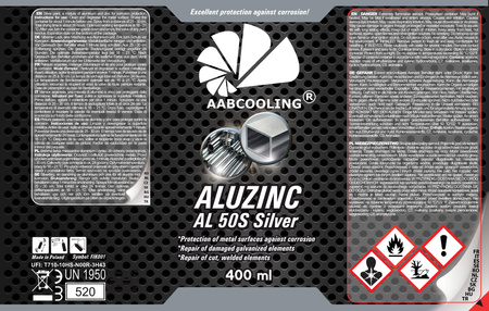 Zinc-aluminium aérosol AABCOOLING Aluzinc AL 50S 400 ml