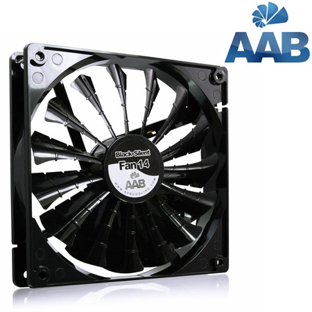 3x Ventilators 140 mm AABCOOLING Black Silent Fan 14