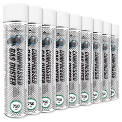 9x AABCOOLING Home&Office Compressed Gas Duster 750ml