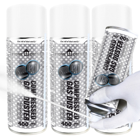 3x AABCOOLING Home&Office Compressed Gas Duster 400ml – sűrített levegő