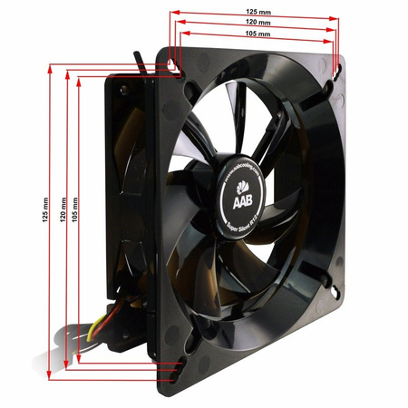 AABCOOLING Fan Adaptor 120-140 – adaptador ventilador
